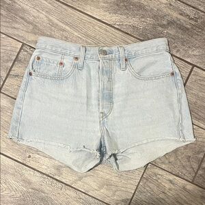 Levi's 501 Light Blue Jean Shorts